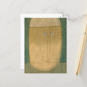 Cartes Pour Fêtes Annuelles Masque de la peur par Paul Klee