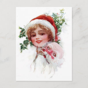 Cartes Pour Fêtes Annuelles Masque père Noël
