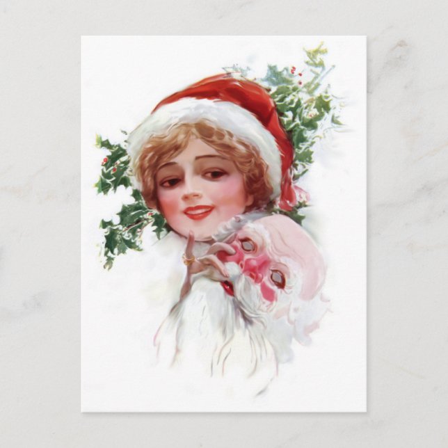 Cartes Pour Fêtes Annuelles Masque père Noël (Devant)