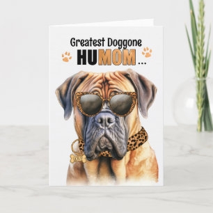 Cartes Pour Fêtes Annuelles Mastiff Dog Greatest HuMOM Fête des Mères