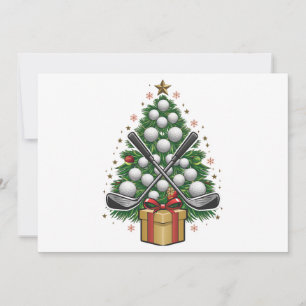 Cartes Pour Fêtes Annuelles Matériel de golf Christmas Tree Golf