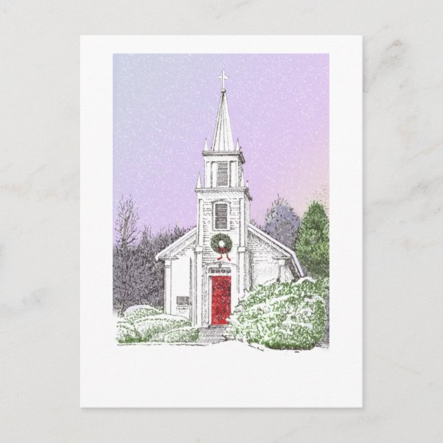 Cartes Pour Fêtes Annuelles Matin de Noël (Devant)