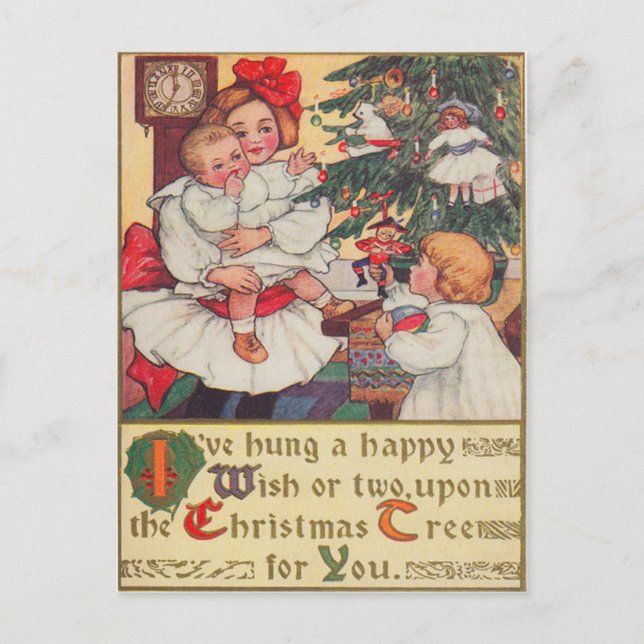 Cartes Pour Fêtes Annuelles Matin de Noël (Devant)