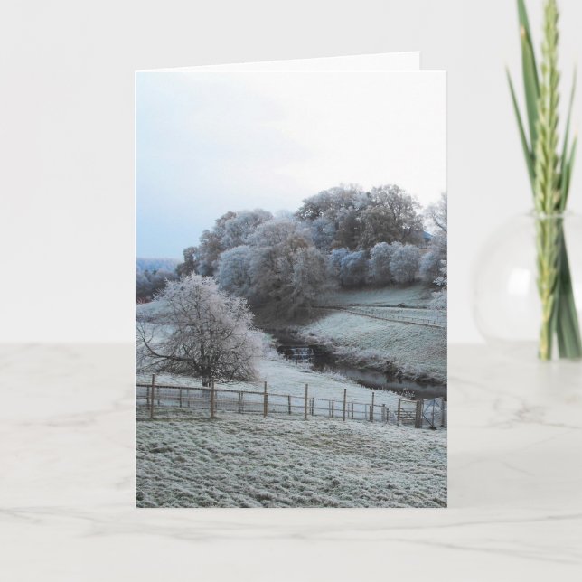 Cartes Pour Fêtes Annuelles Matinée glaciale (Devant)