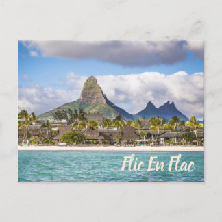 Cartes Pour Fêtes Annuelles Maurice Océan Indien Flic En flac Plage Souvenir