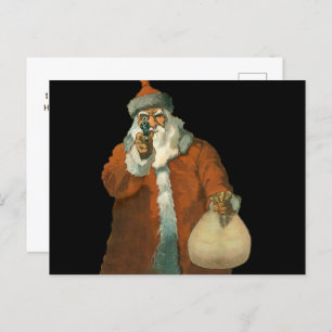 Cartes Pour Fêtes Annuelles Mauvais Père Noël