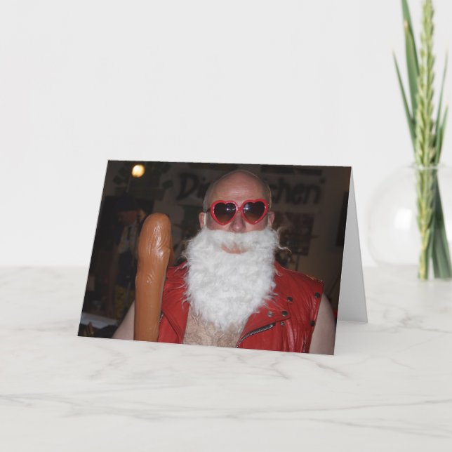 Cartes Pour Fêtes Annuelles mauvaise santa claus (Devant)