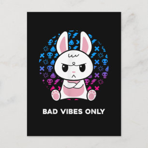 Cartes Pour Fêtes Annuelles Mauvaises Vibes Seulement