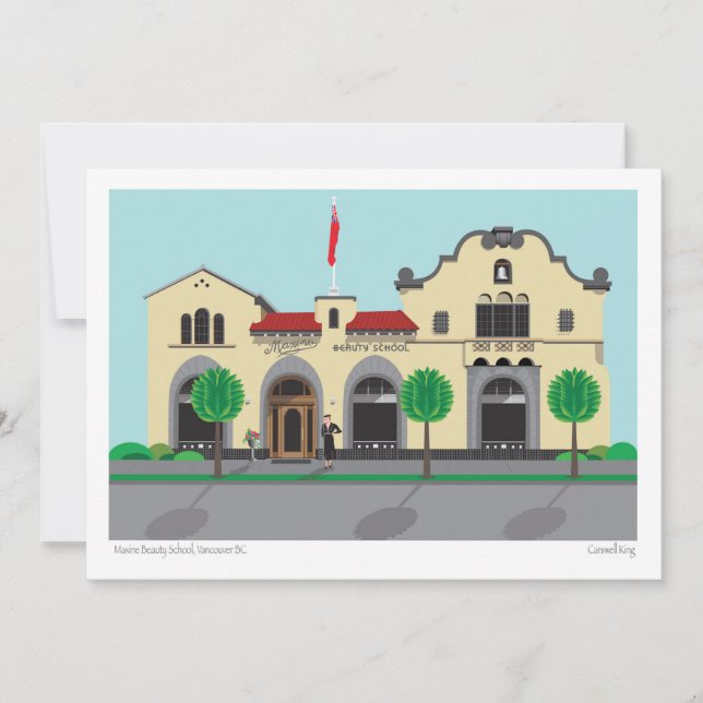 Cartes Pour Fêtes Annuelles Maxine Beauty School - Vancouver BC (Devant)