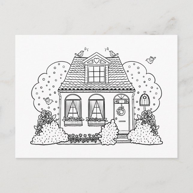 Cartes Pour Fêtes Annuelles May House (Devant)