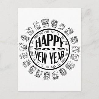 Cartes Pour Fêtes Annuelles maya cal nouvelle année