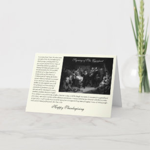 Cartes Pour Fêtes Annuelles Mayflower Pilgrim Fathers