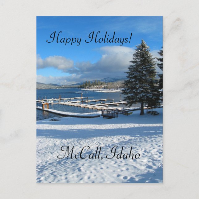 Cartes Pour Fêtes Annuelles McCall, Idaho Vœux de fêtes (Devant)