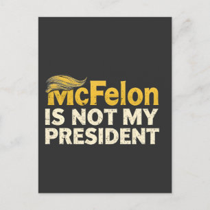 Cartes Pour Fêtes Annuelles McFelon N'Est Pas Mon Président Trump Patriotique