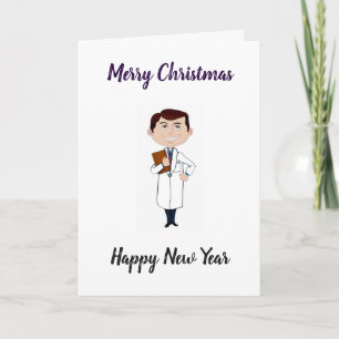 CARTES POUR FÊTES ANNUELLES ***MÉDECIN*** À NOËL *BEAUX MOTS*