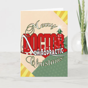 CARTES POUR FÊTES ANNUELLES MÉDECIN CHIROPRATIQUE DE NOËL