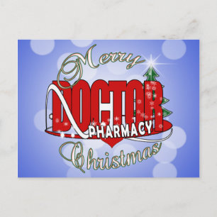 CARTES POUR FÊTES ANNUELLES MÉDECIN DE PHARMACIE DE NOËL