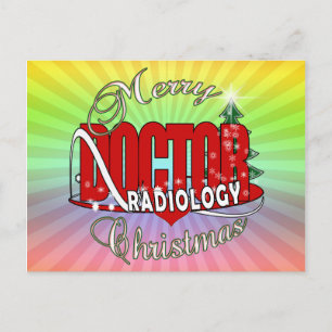 CARTES POUR FÊTES ANNUELLES MÉDECIN DE RADIOLOGIE DE NOËL