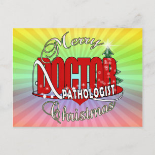 CARTES POUR FÊTES ANNUELLES MÉDECIN PATHOLOGISTE DE NOËL