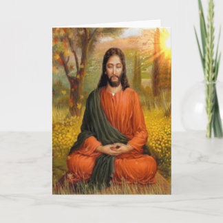 Cartes Pour Fêtes Annuelles Méditation Jésus Christ