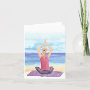 Cartes Pour Fêtes Annuelles Méditation Yoga Toutes les occasions Note