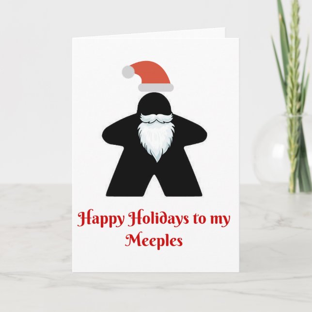 Cartes Pour Fêtes Annuelles Meeple holiday cards (Devant)