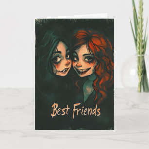 Cartes Pour Fêtes Annuelles Meilleur Ami Monstre d'Horreur