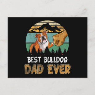 Cartes Pour Fêtes Annuelles Meilleur Bulldog Papa Jamais Fars Day