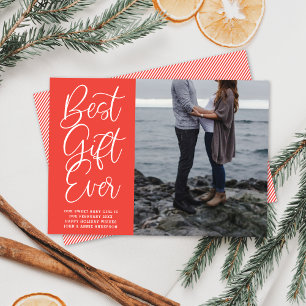 Cartes Pour Fêtes Annuelles Meilleur cadeau Ever bébé Grossesse photo de vacan