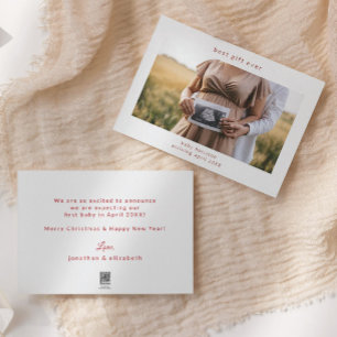 Cartes Pour Fêtes Annuelles Meilleur cadeau Ever Ultrasound Pregnancy Holiday