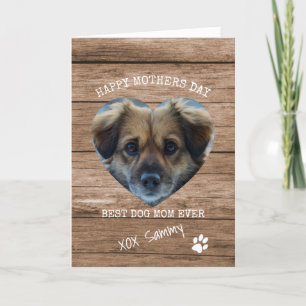Cartes Pour Fêtes Annuelles Meilleur Chien Maman Jamais Photo Fête des mères