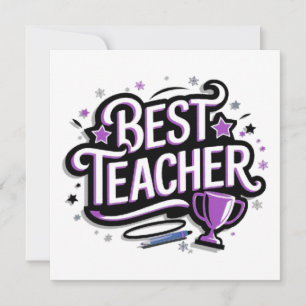 Cartes Pour Fêtes Annuelles Meilleur enseignant