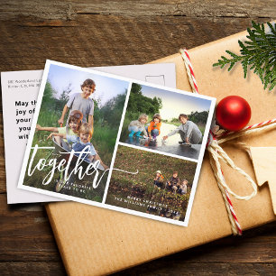 Cartes Pour Fêtes Annuelles Meilleur ensemble lettrage photo collage