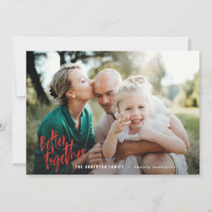 Cartes Pour Fêtes Annuelles meilleur ensemble moderne script minimal photo