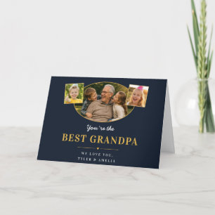 Cartes Pour Fêtes Annuelles Meilleur Grand-Père Message de Grand-Père 3 Photo