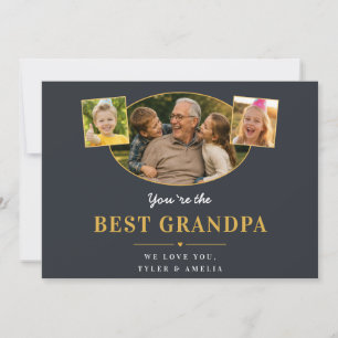 Cartes Pour Fêtes Annuelles Meilleur Grand-Père Message de Grand-Père 3 Photo