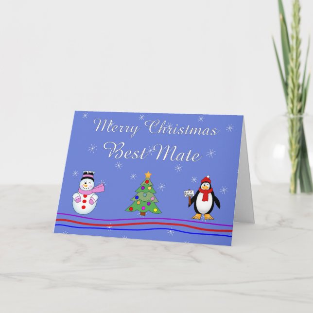 Cartes Pour Fêtes Annuelles Meilleur maté (Devant)