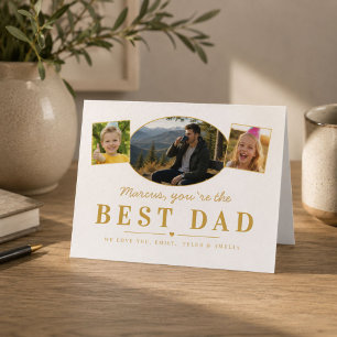 Cartes Pour Fêtes Annuelles Meilleur Papa Cadeau de la fête des Pères de la pa