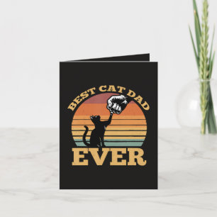 Cartes Pour Fêtes Annuelles Meilleur Papa Chat de Tous les Temps Fête des Père