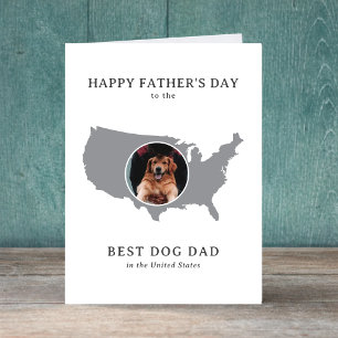 Cartes Pour Fêtes Annuelles Meilleur Papa Chien aux USA Photo Fête des Pères