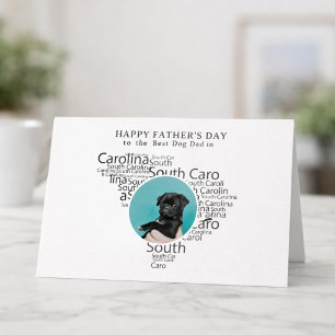 Cartes Pour Fêtes Annuelles Meilleur Papa Chien Caroline du Sud Photo de la Fê