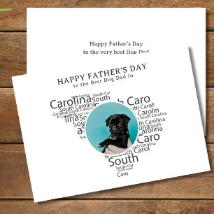 Cartes Pour Fêtes Annuelles Meilleur Papa Chien Caroline du Sud Photo de la Fê