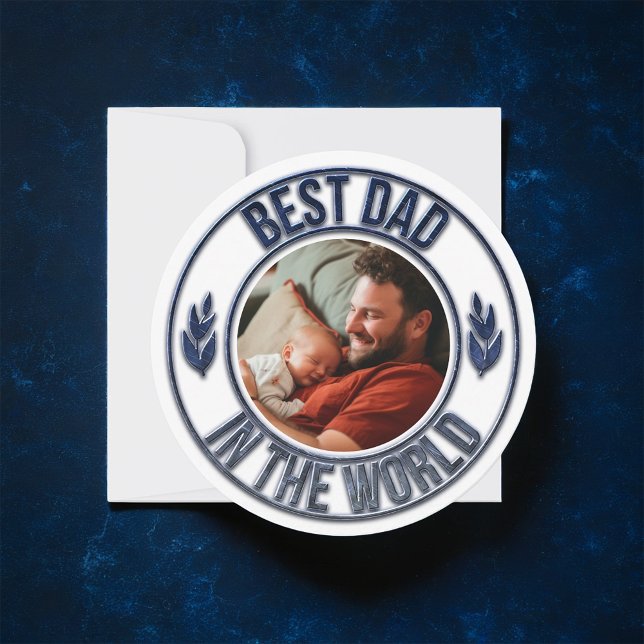 Cartes Pour Fêtes Annuelles Meilleur Papa Dans Le Monde Première Fête des père (Créateur téléchargé)