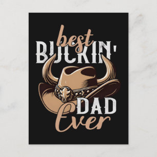 Cartes Pour Fêtes Annuelles Meilleur Papa de Rodéo Cadeau de Fête des Pères