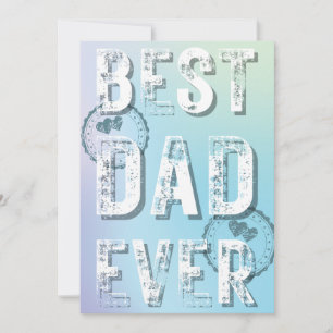 Cartes Pour Fêtes Annuelles Meilleur Papa de tous les jours du père Typographi