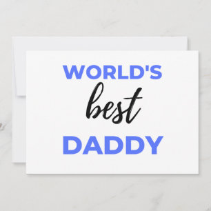 Cartes Pour Fêtes Annuelles Meilleur papa du monde bl