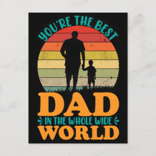 Cartes Pour Fêtes Annuelles Meilleur papa du monde entier conception de t-shir