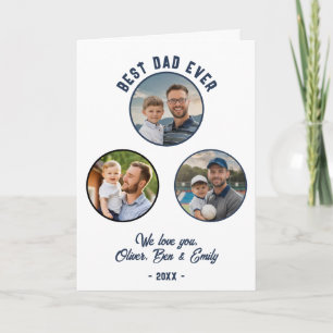 Cartes Pour Fêtes Annuelles Meilleur Papa Ever 3 Photos Fête des Pères