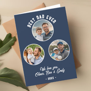 Cartes Pour Fêtes Annuelles Meilleur Papa Ever 3 Photos Fête des Pères