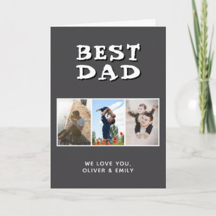 Cartes Pour Fêtes Annuelles Meilleur Papa Fête des Pères 3 Photo 